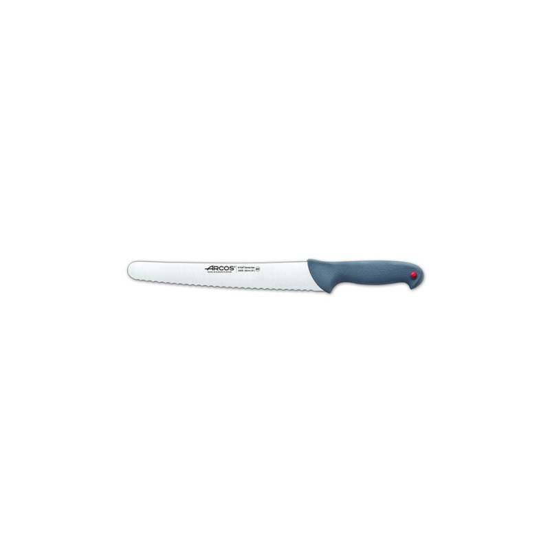 Cuchillo de pan Arcos de acero inoxidable con mango gris 25 cm