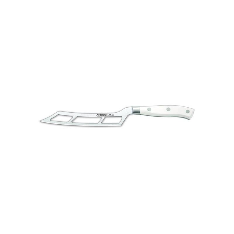 Cuchillo de queso Arcos de acero inoxidable con mango blanco 14,5 cm
