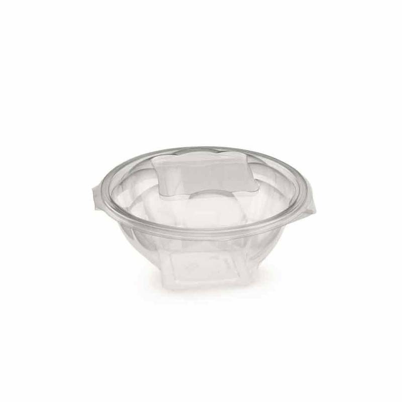 Ensaladera desechable con tapa PET transparente lt 1