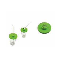 Couvercle de gobelet en polypropylène vert cm 10,5