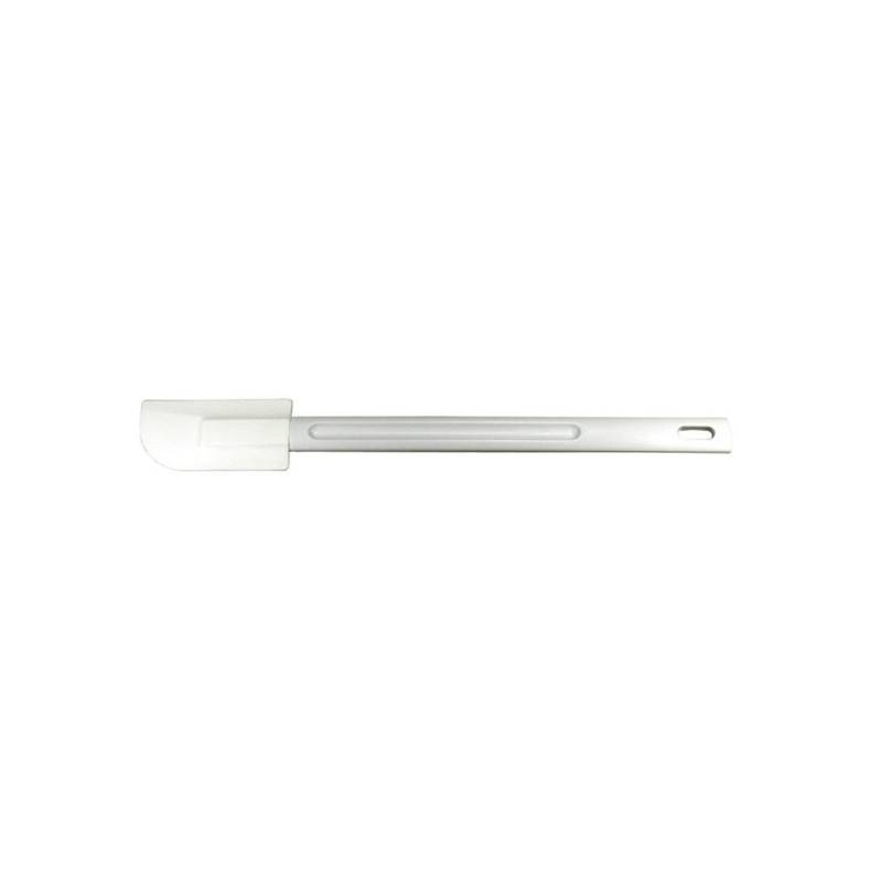 Jumbo Kisag espátula biselada suave en polietileno blanco 25 cm