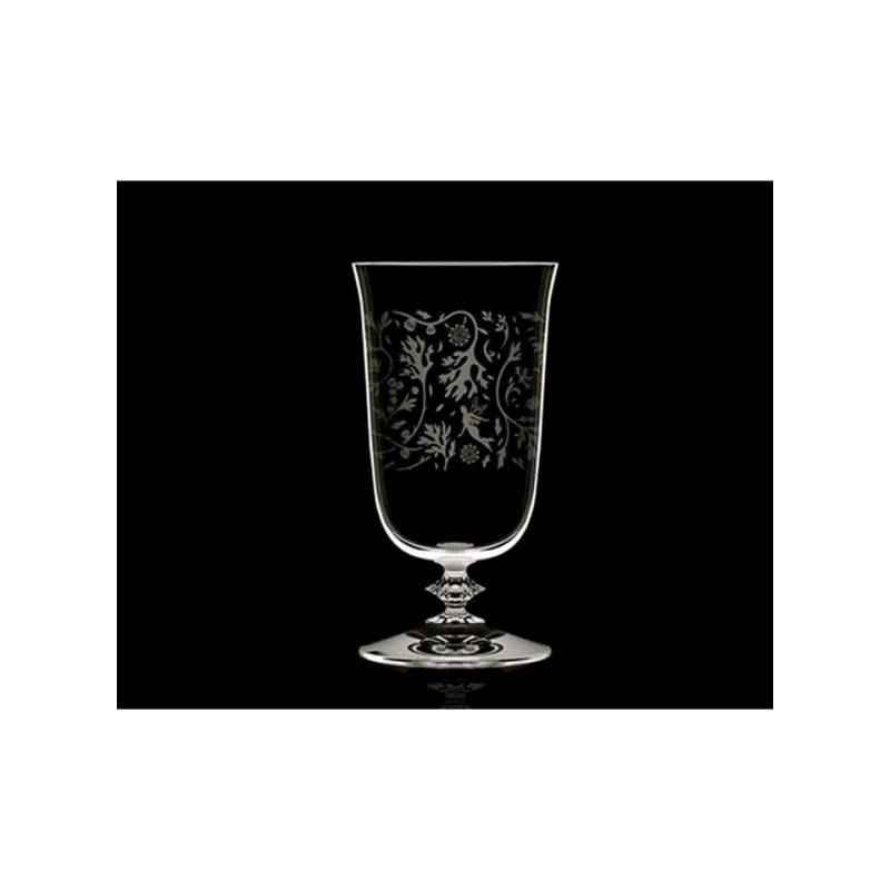 Vaso de bola alta con decoración de cristal cl 31