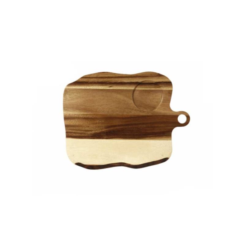Tabla de cortar Churchill Natural con impresión en madera 35x27 cm