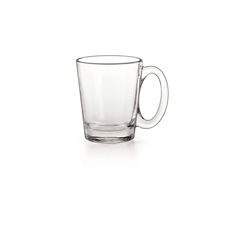 Borgonovo Vaso de leche cónico con asa de vidrio cl 31