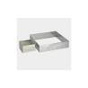 Molde cuadrado de acero inoxidable De Buyer 16x16x4,5 cm