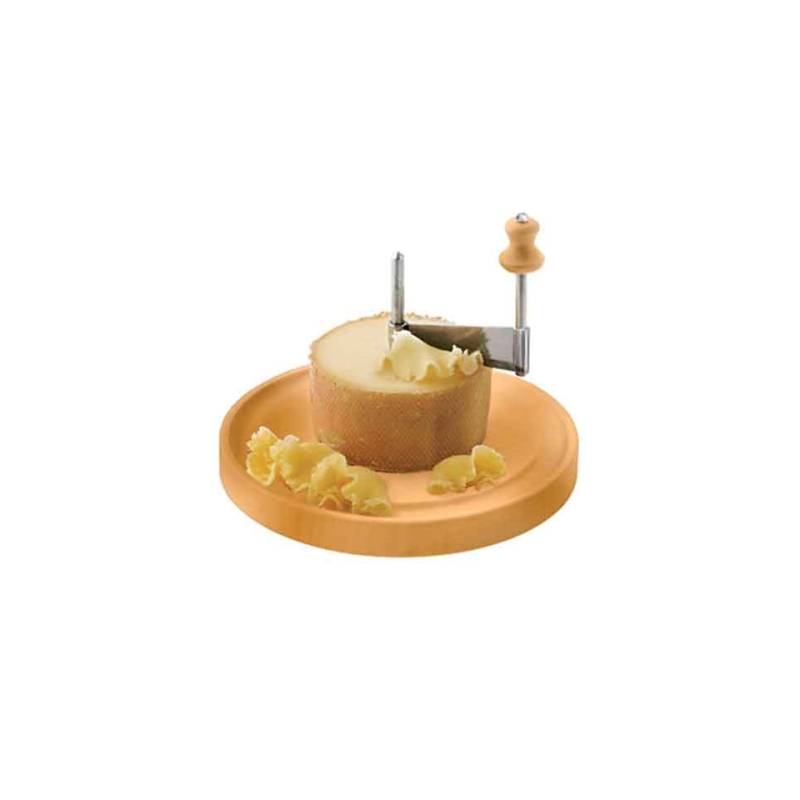 Cortador de queso Girolle de madera y acero 22 cm