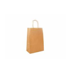 Bolsas habana con asas de cuerda en papel blanco 32x16x43 cm