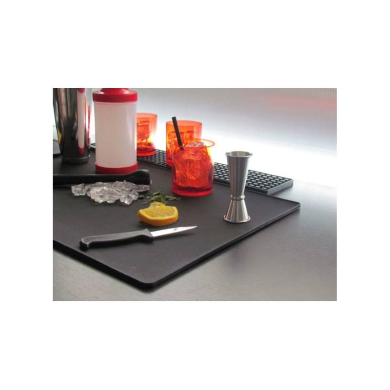 Alfombrilla flexible hdpe negra 60x40 cm
