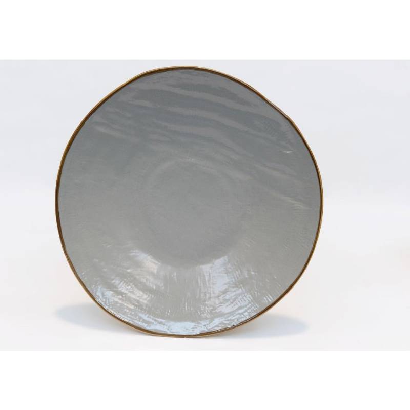 Plato de cerámica Mediterranean Novelty Home fango cm 27,5