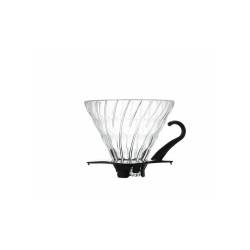 Filtro de café 1-4 tazas de vidrio con borde negro