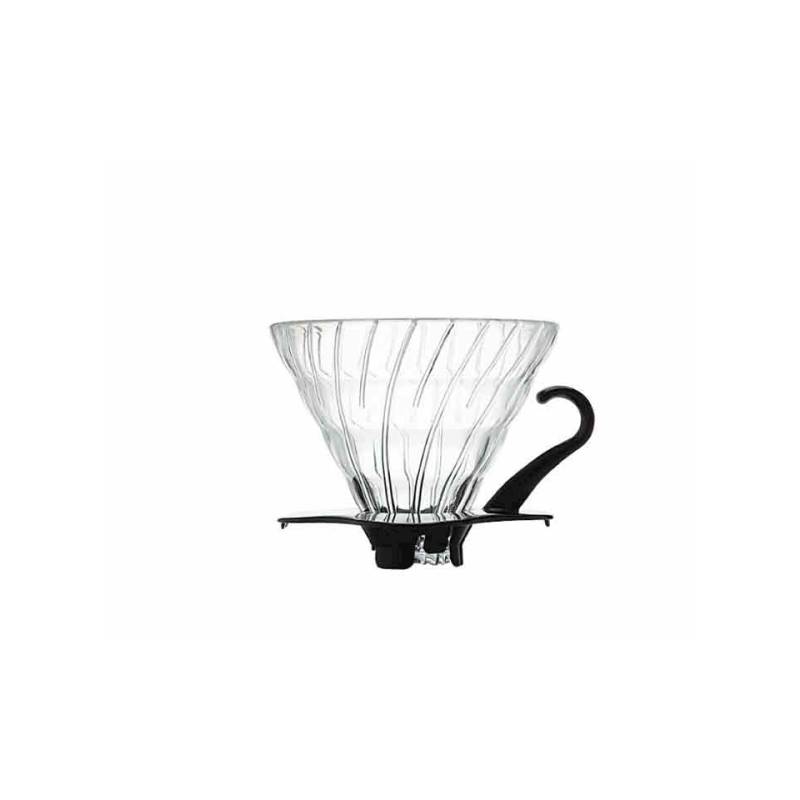 Filtro de café 1-4 tazas de vidrio con borde negro
