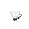 Filtre à café 1-4 tasses en verre avec bord noir