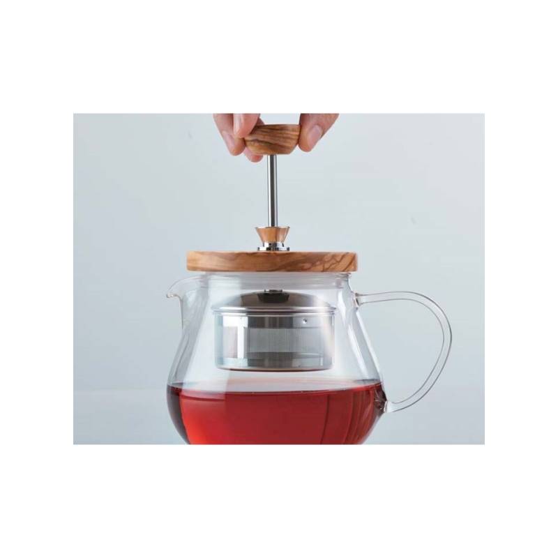 Teaor Hario tetera de vidrio y madera con filtro cl 45