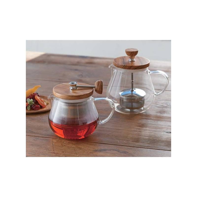 Teaor Hario tetera de vidrio y madera con filtro cl 45