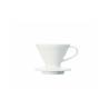 Filtre à café de 1 à 2 tasses en céramique blanche