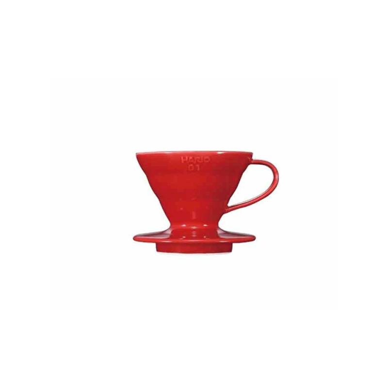 Filtre à café 1-2 tasses en céramique rouge