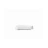 Soucoupe rectangulaire Ming en porcelaine blanche 15.5x5.9 cm