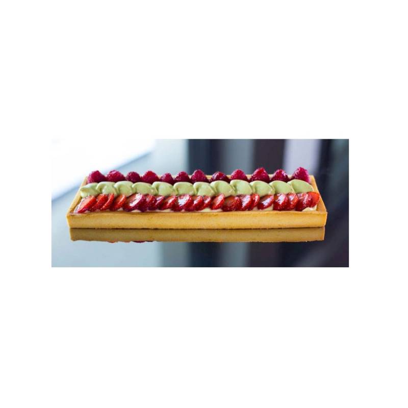 De Buyer molde rectangular perforado 25x8 cm