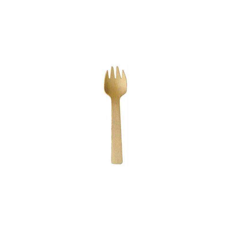 Mini fourchette en bois 10,5 cm