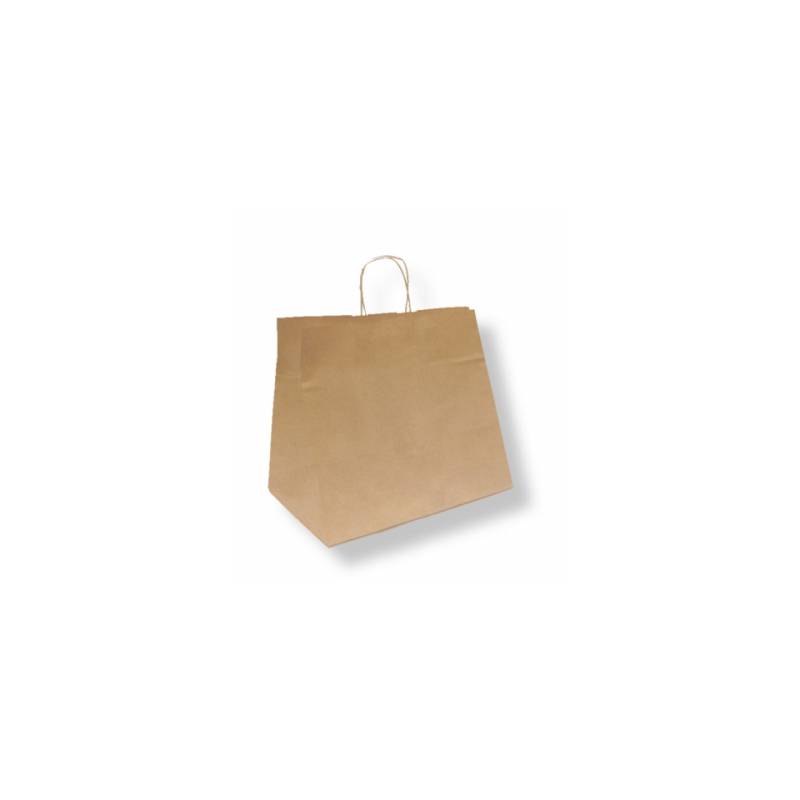 Sacs avec poignées en corde en papier brun 32x28,5x21 cm