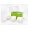 Molde para cubitos de hielo 100% Chef verde 22,5x12x11 cm