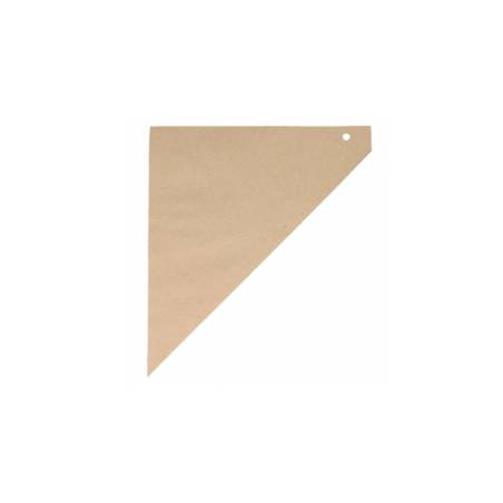 Conos desechables de papel marrón con interior blanco cm 29,5x21