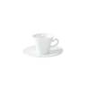 Taza y plato de café de porcelana Vivaldi cl 9
