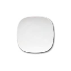 Assiette carrée Danube en porcelaine blanche cm 31