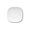 Plato llano cuadrado de porcelana blanca Danubio cm 31