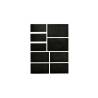 Étiquettes rectangulaires en vinyle noir
