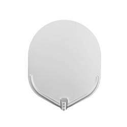 Stilcasa pelle à pizza ovale lisse sans manche en aluminium cm 41