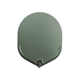 Stilcasa pelle à pizza ovale et lisse en aluminium oxydé cm 41