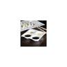 Plato de aperitivo de porcelana blanca de 4 compartimentos 14x14 cm