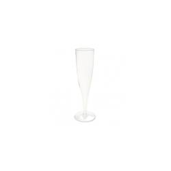 Flauta de cava de plástico transparente cl 12.5