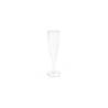 Flauta de cava de plástico transparente cl 12.5