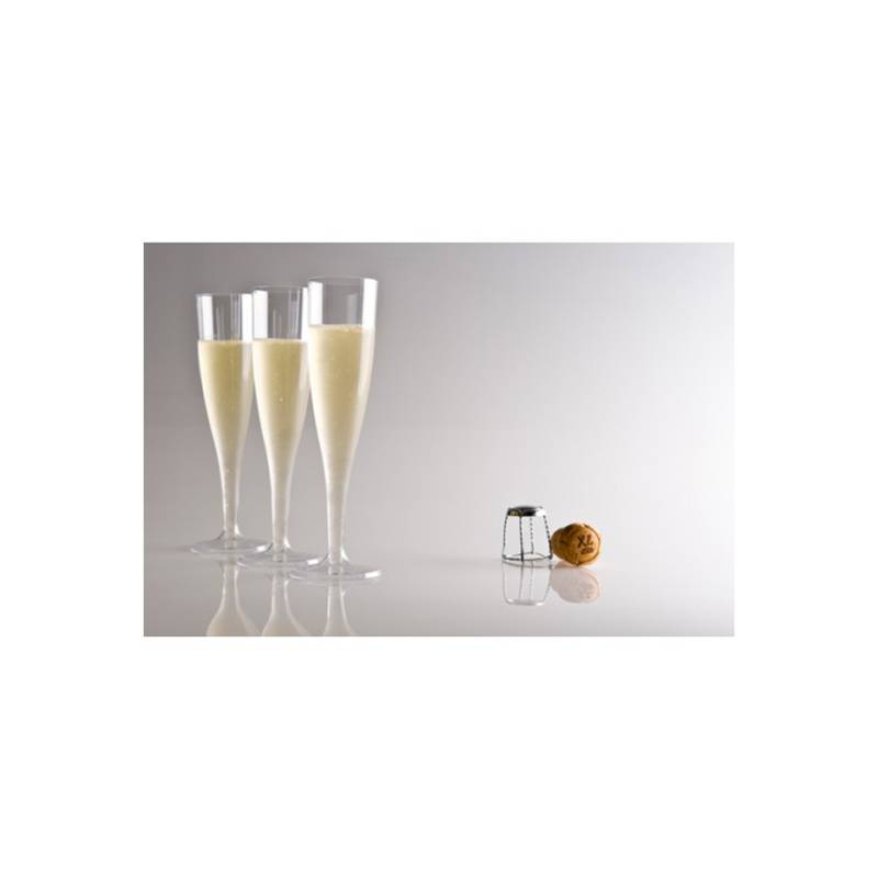 Flauta de cava de plástico transparente cl 12.5