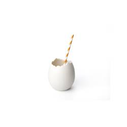 100% Chef porcelaine blanche verre à oeufs cl 35