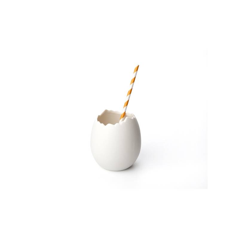 100% Chef porcelaine blanche verre à oeufs cl 35