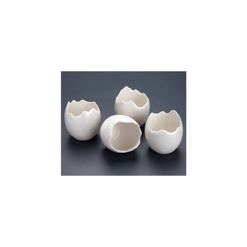 Huevera de porcelana blanca 100% Chef cl 5