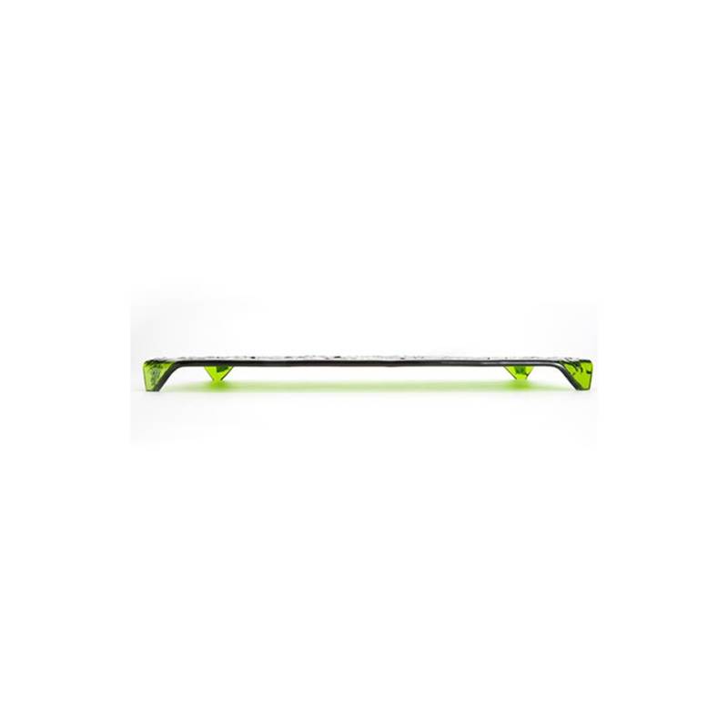 Plato Nori 100% Chef en vidrio verde glittered cm 22x16