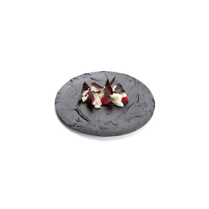 Assiette en verre noir 100% Chef cm 27