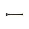 Pistilo de acero inoxidable negro 22,8 cm