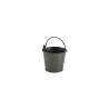 Mini manta de acero galvanizado martillado negro 10 cm