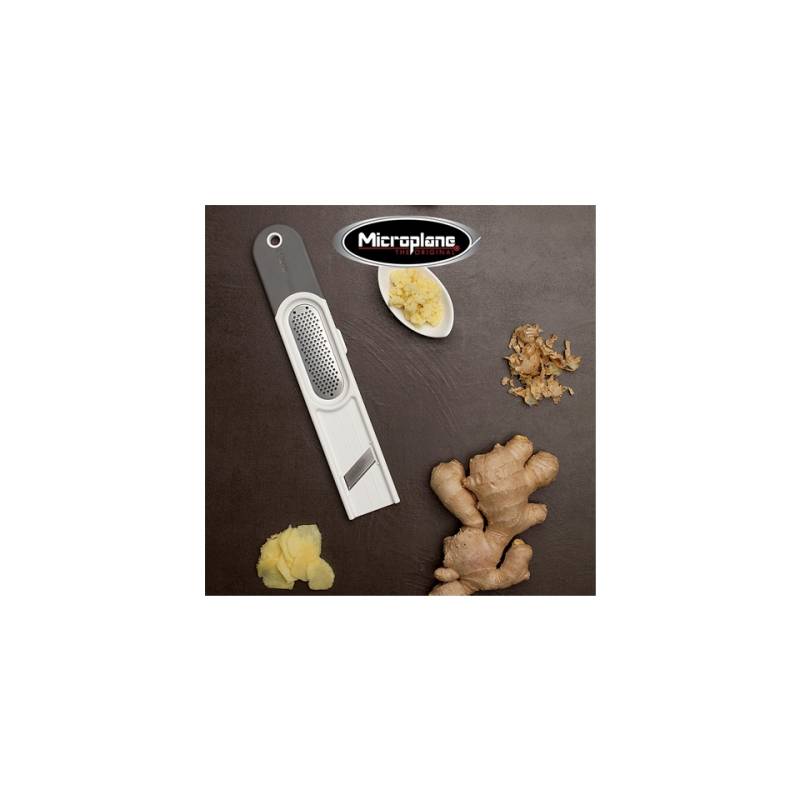 Râpe à gingembre Microplane en acier et plastique 27.5 cm
