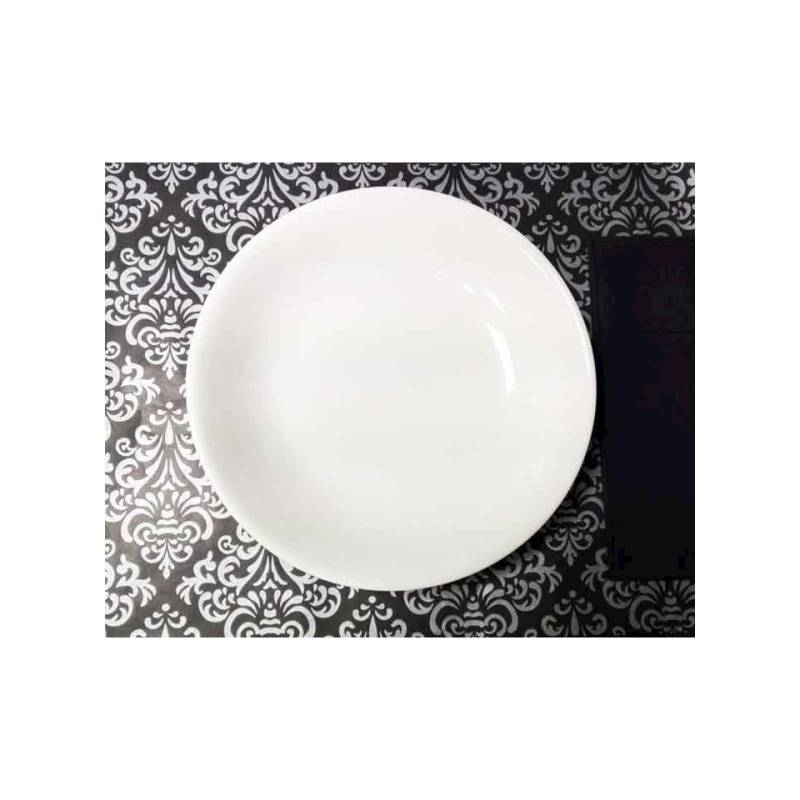 Set de table en papier damassé noir et argent Cm 30×40