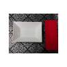 Mantel Individual Damasco Negro Y Plata Cm 30×40