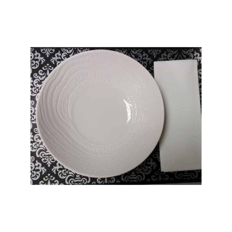 Mantel Individual Damasco Negro Y Plata Cm 30×40
