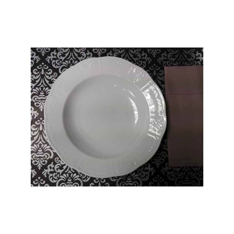 Set de table en papier damassé noir et argent Cm 30×40