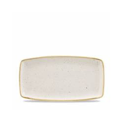 Plateau en céramique vitrifiée blanche Stonecast Churchill 35x18,5 cm