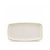 Bandeja de cerámica vitrificada blanca Stonecast Churchill 35x18,5 cm